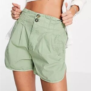 Free People Pleated Shorty Pull On Shorts